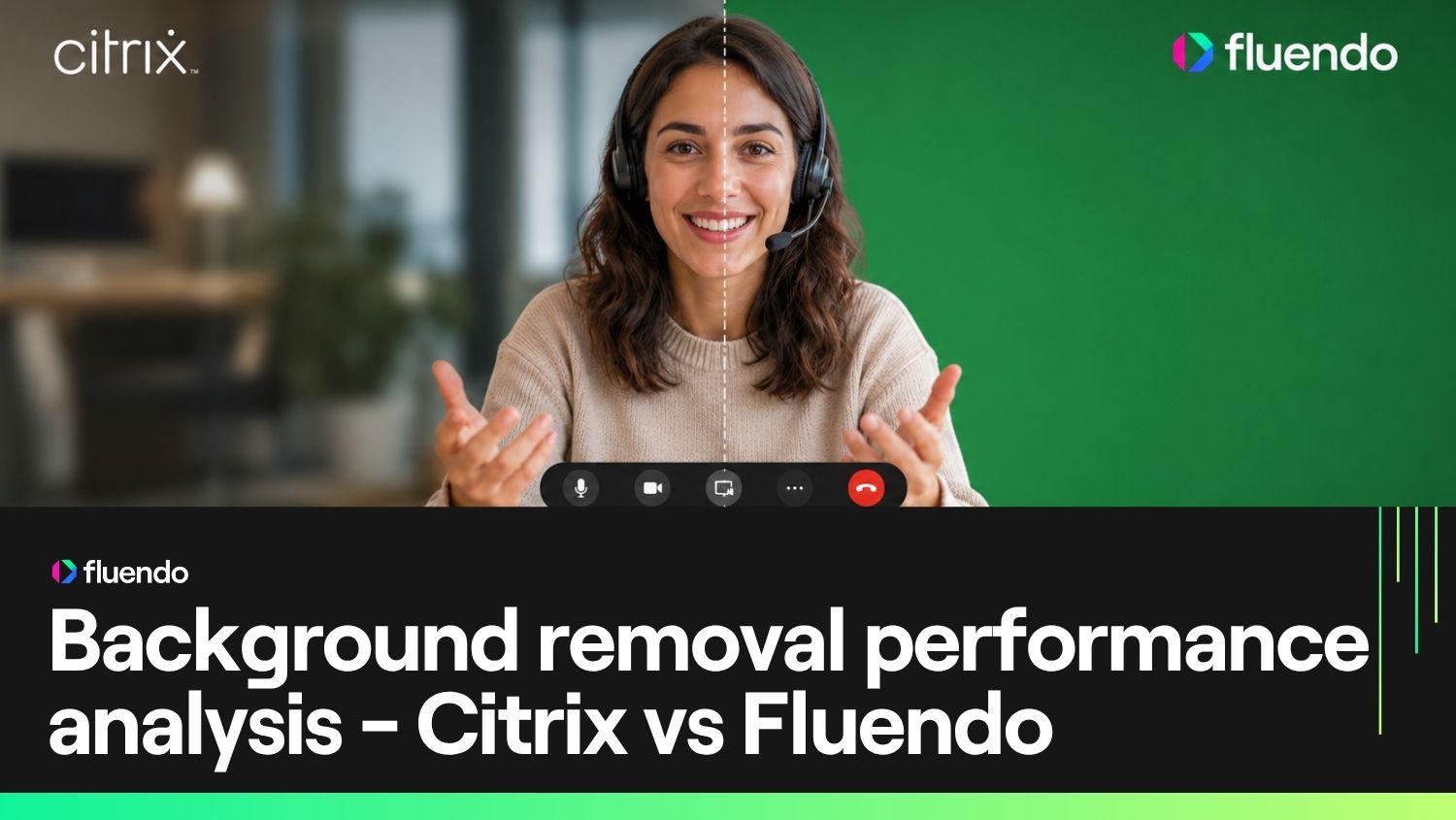 Background removal performance analysis — Citrix ctxbeffect & Fluendo flubkgndremoval