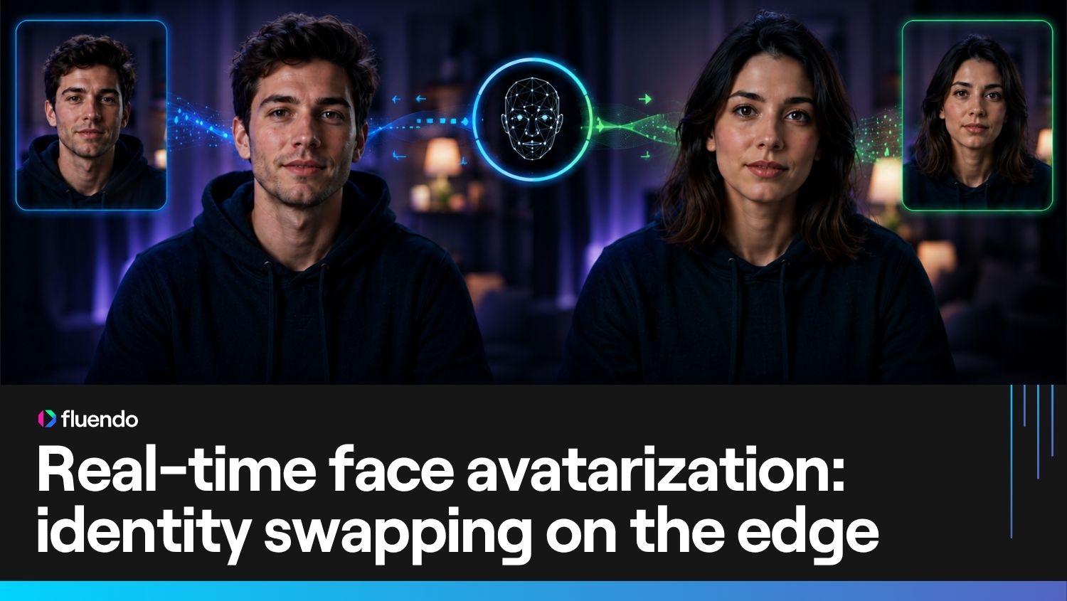 Real-time face avatarization: identity swapping on the edge