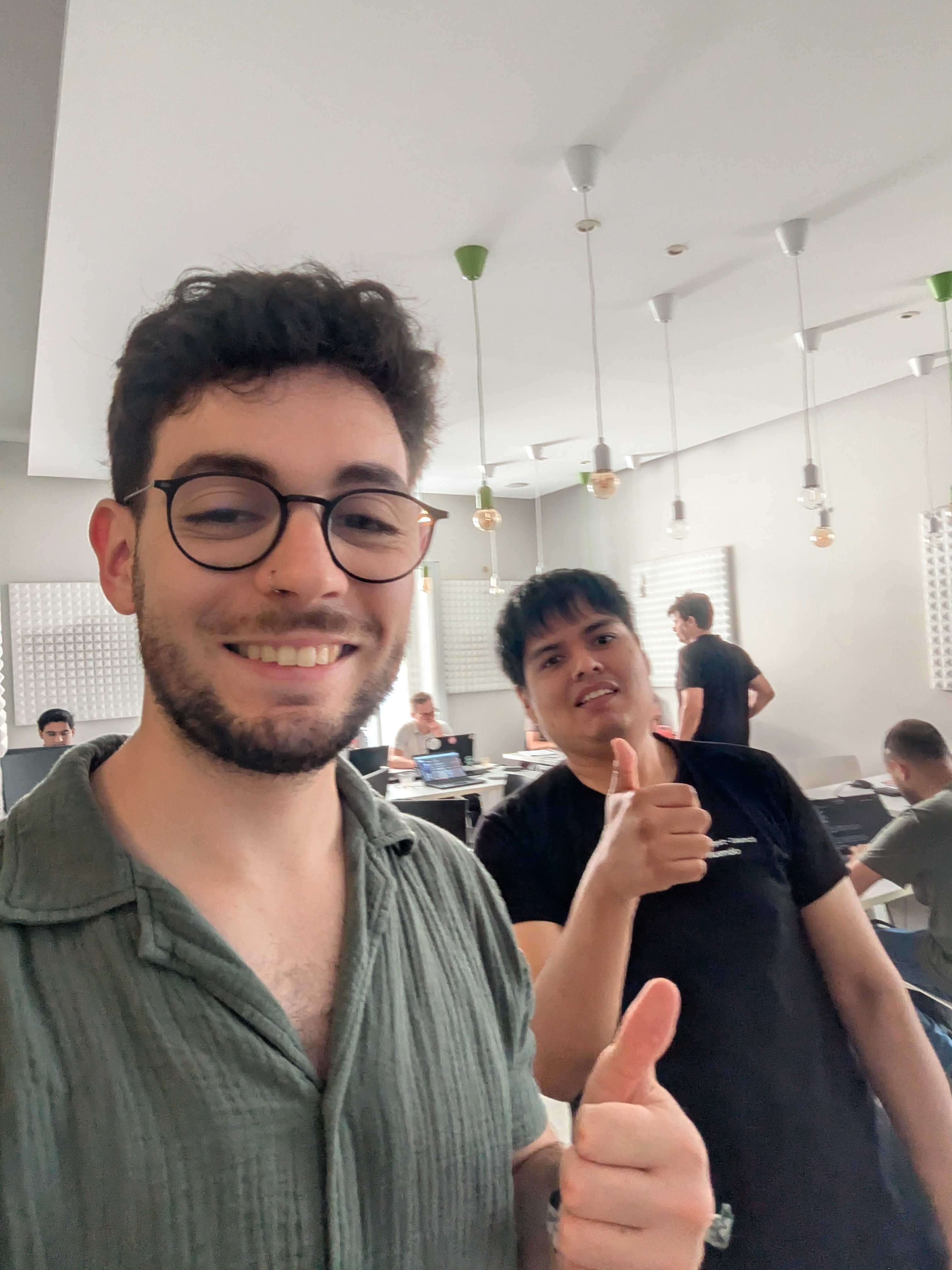 Fabián and Pablo at the GStreamer Spring Hackfest 2026