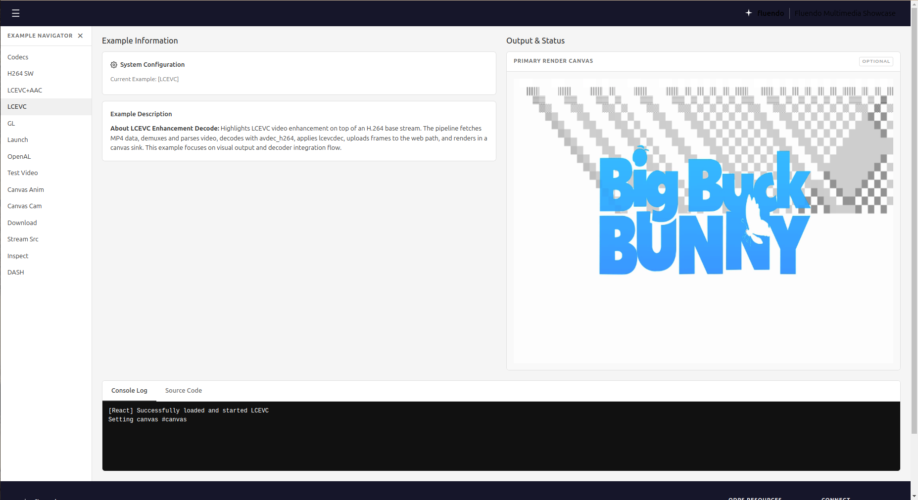The new design of the samples page of gst.wasm