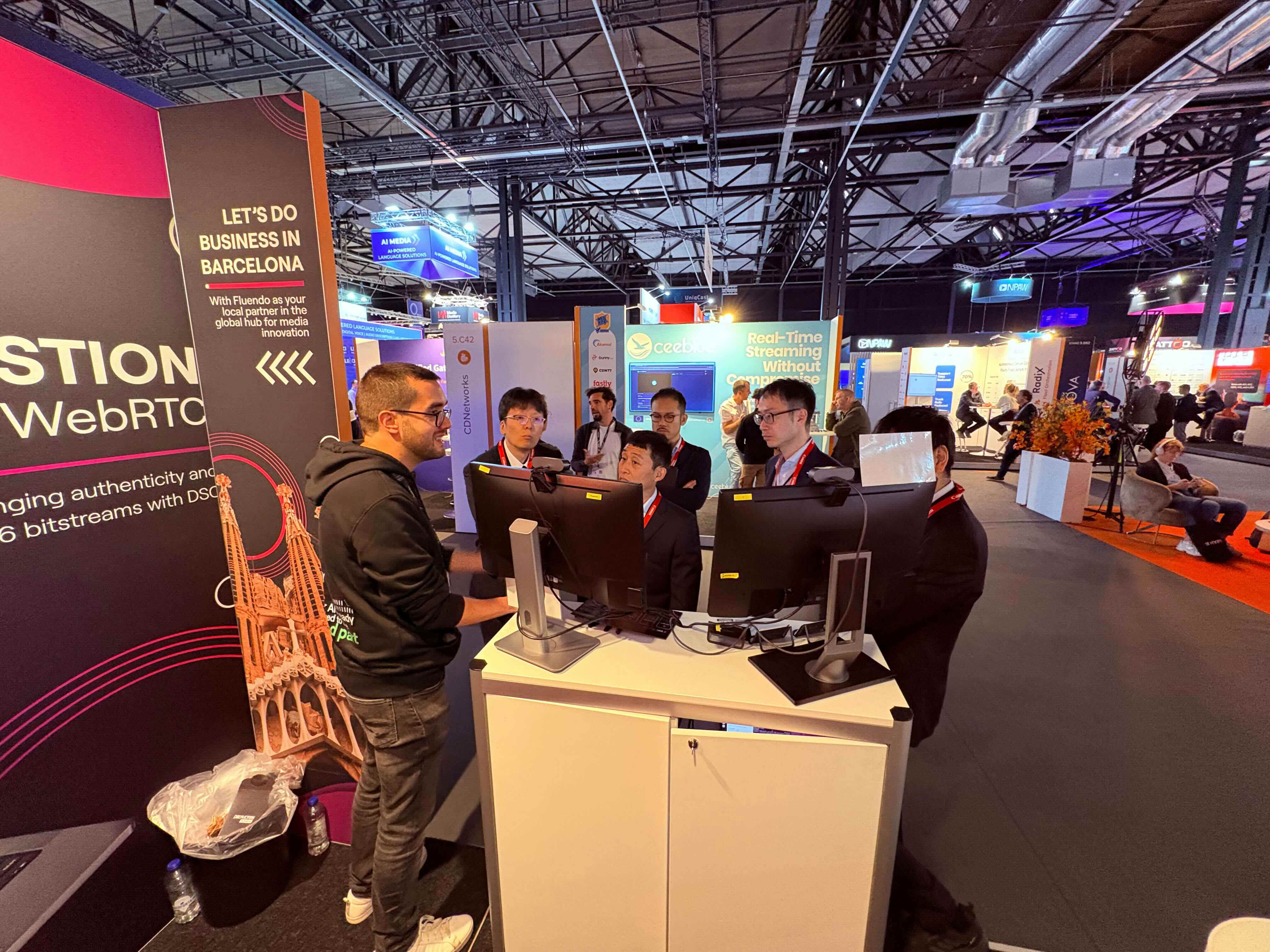Fluendo both visitors at IBC 2026