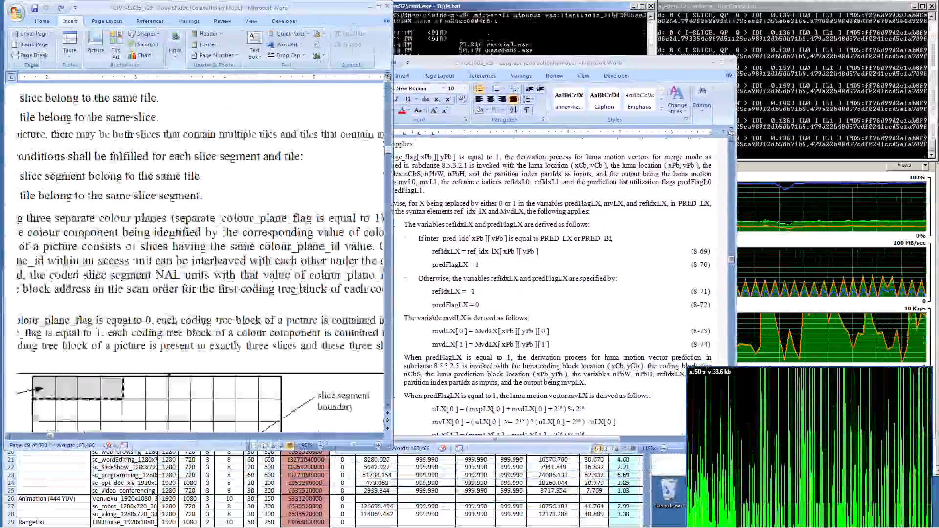 sc_desktop encoded with x264LL, frame 309