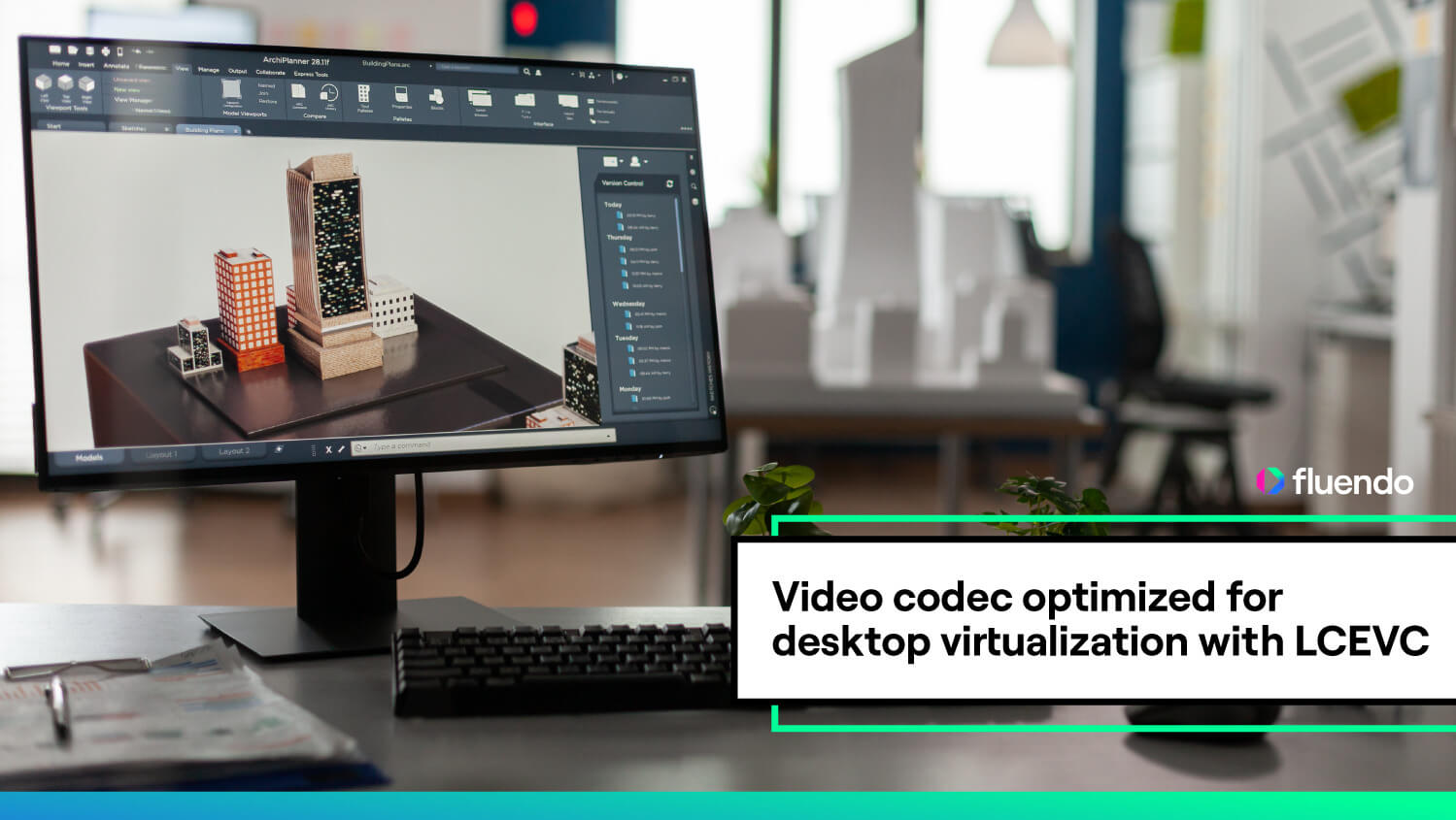 Video codec optimized for desktop virtualization with LCEVC