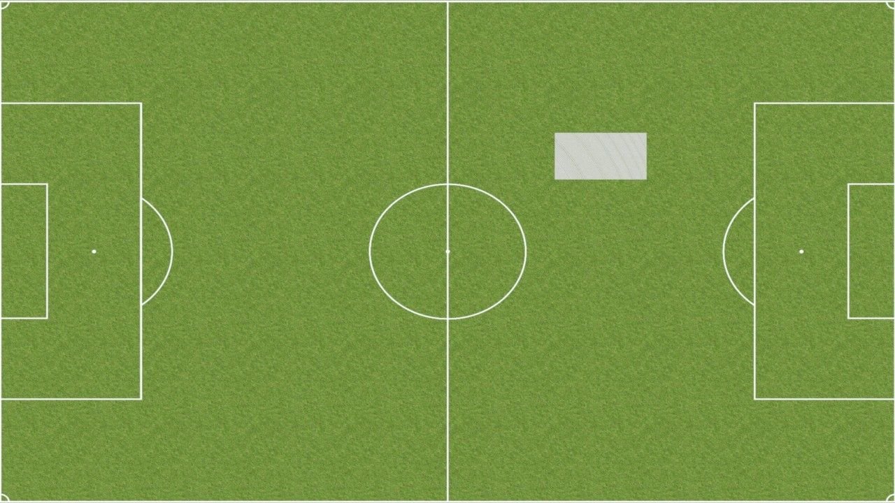 Figure 6: Bird’s-eye view (top-down) of the soccer field