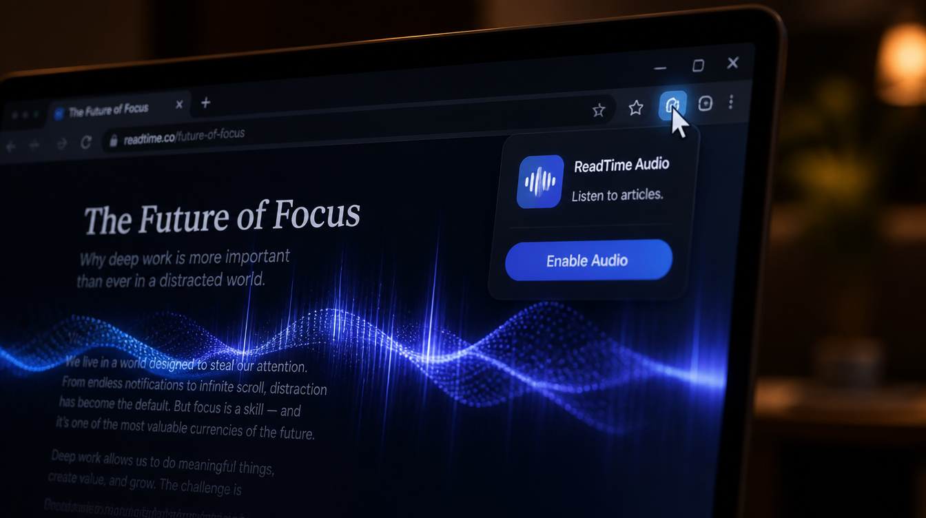 AI-powered web text-to-speech for digital content accessibility